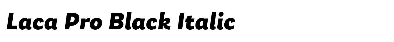 Laca Pro Black Italic image